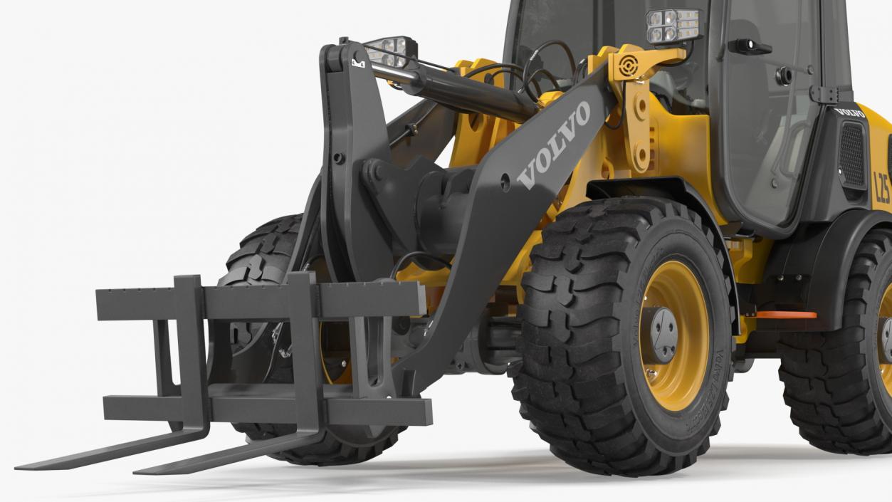 Volvo L25 Electric Loader with Pallet Fork 3D