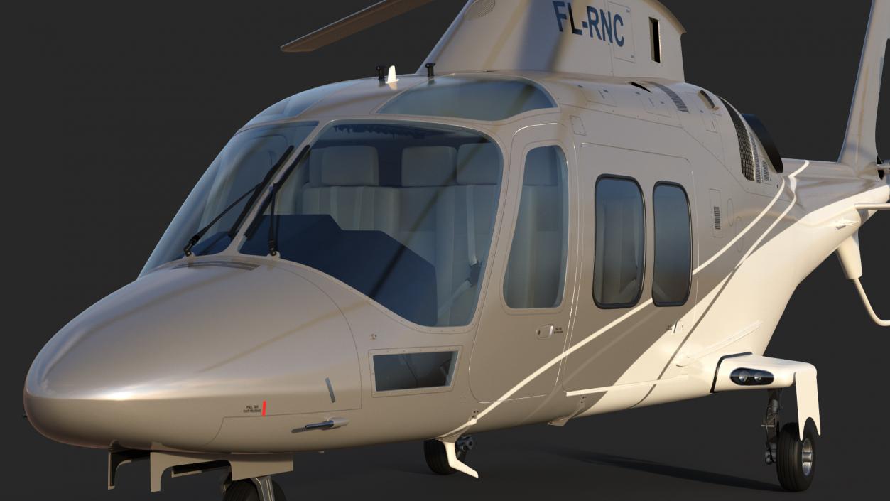 3D Agusta AW109S Grand Rigged