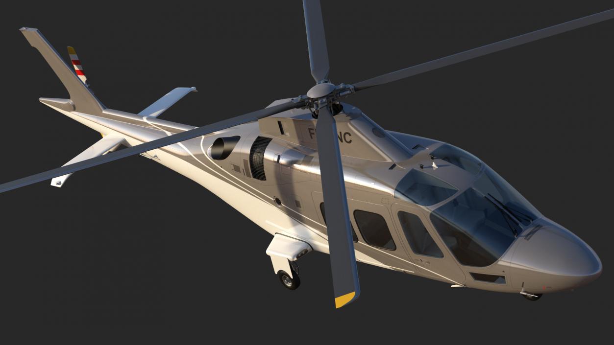 3D Agusta AW109S Grand Rigged