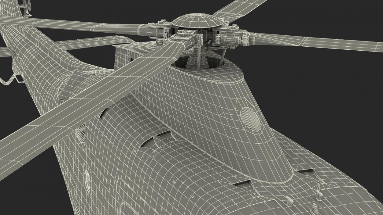 3D Agusta AW109S Grand Rigged