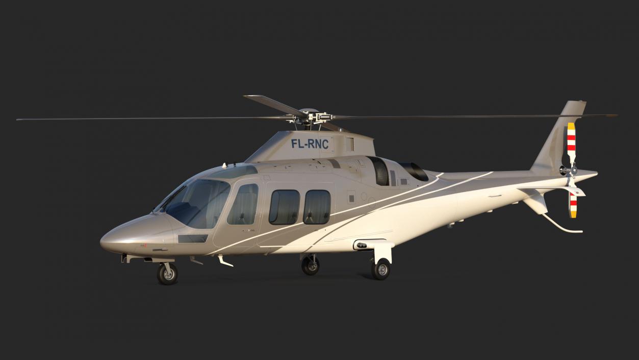 3D Agusta AW109S Grand Rigged