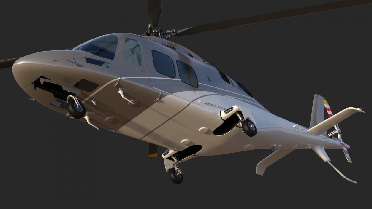 3D Agusta AW109S Grand Rigged