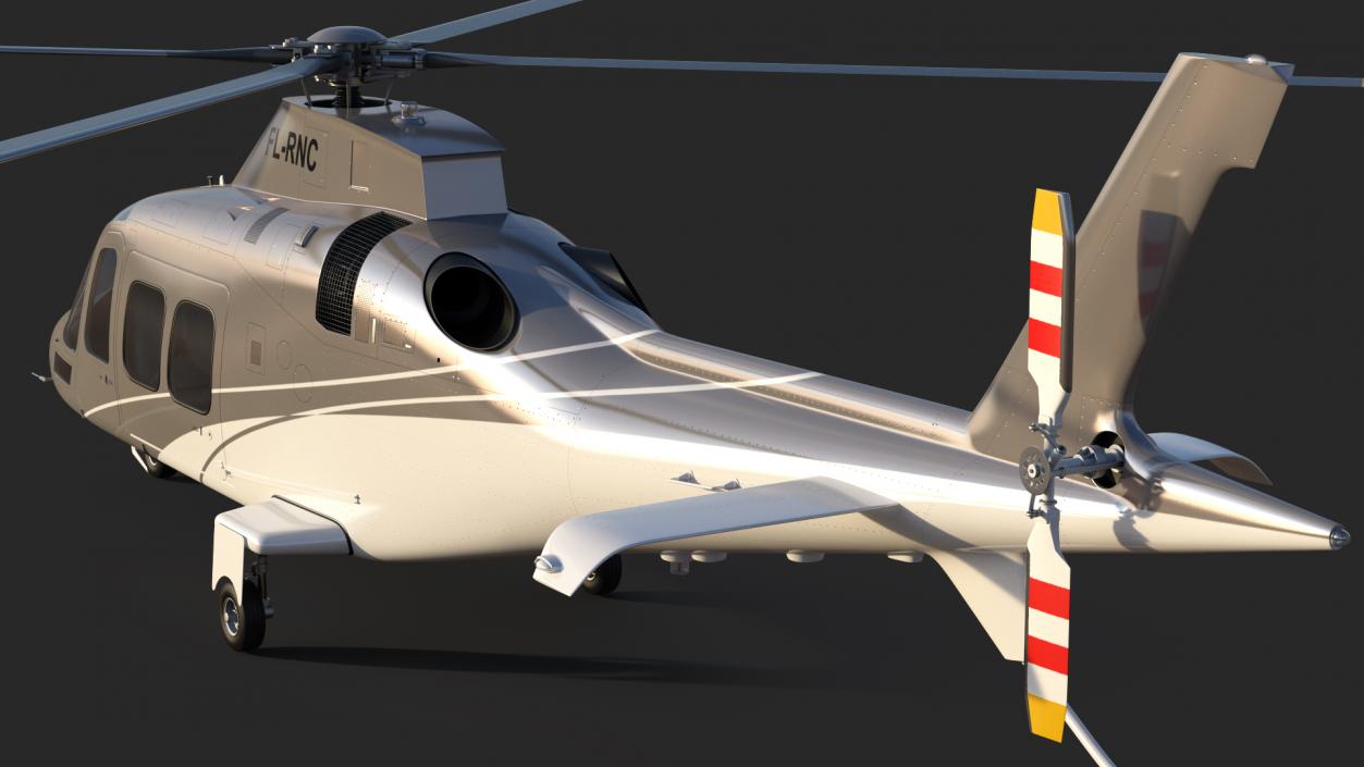 3D Agusta AW109S Grand Rigged