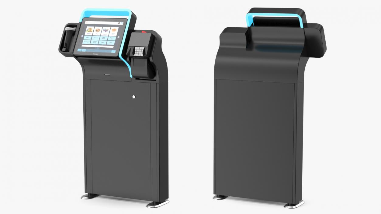 3D model Toshiba Self Checkout System7 Kiosk