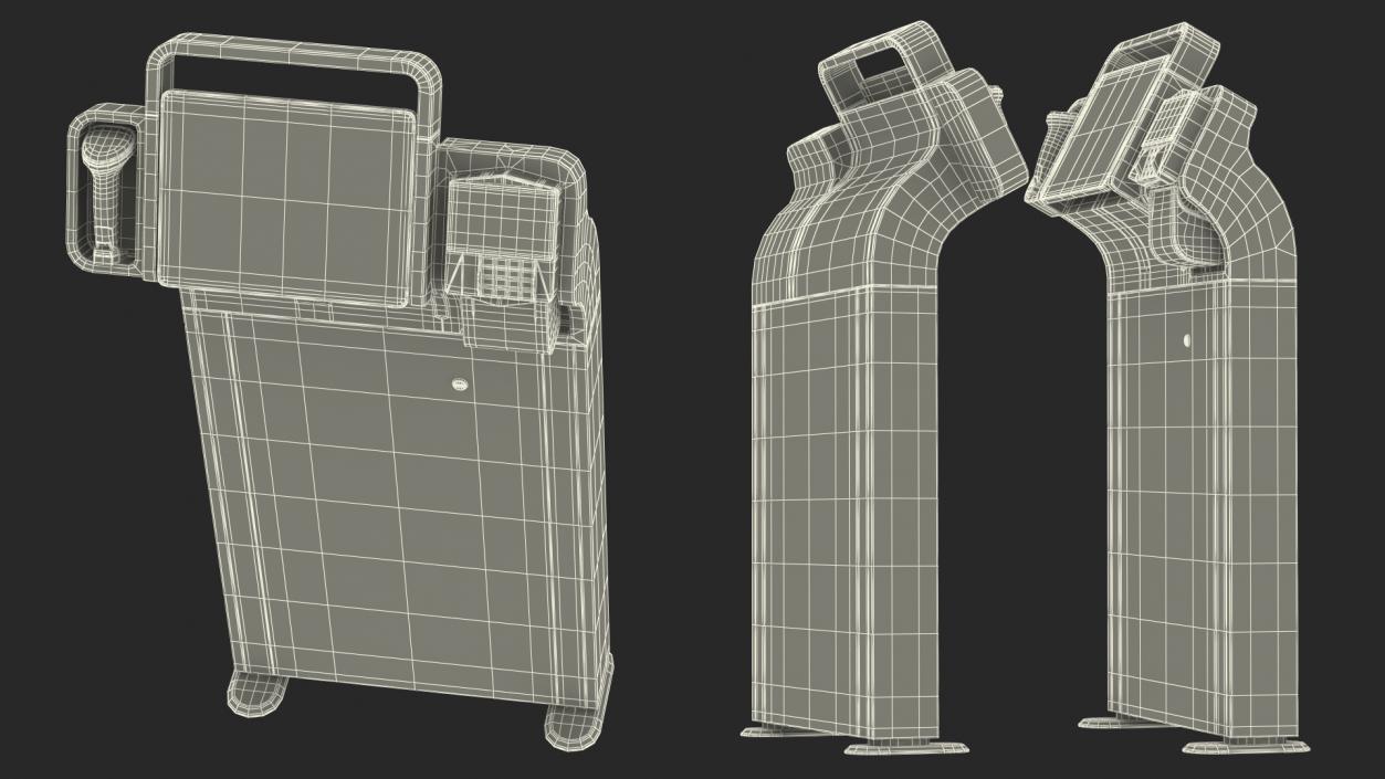 3D model Toshiba Self Checkout System7 Kiosk