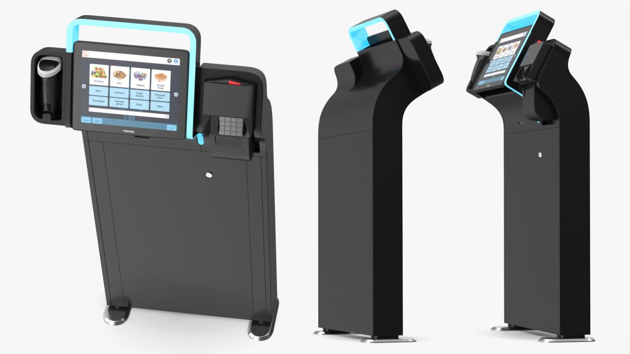 3D model Toshiba Self Checkout System7 Kiosk