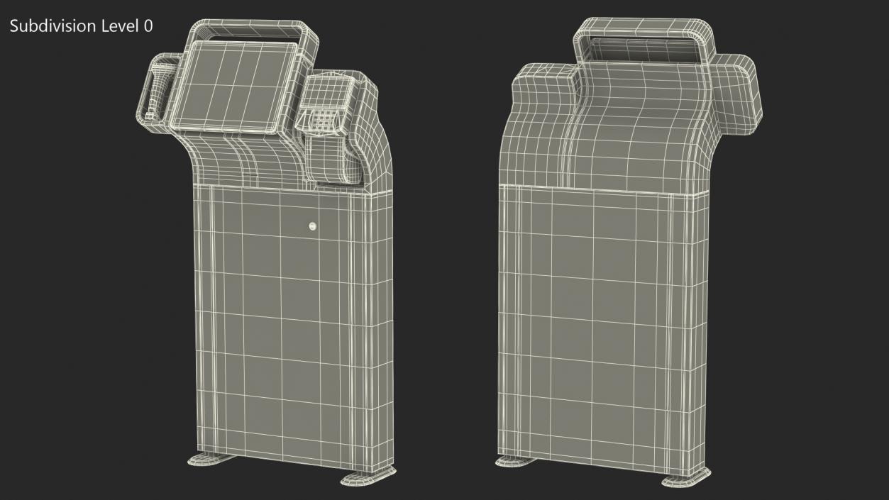 3D model Toshiba Self Checkout System7 Kiosk