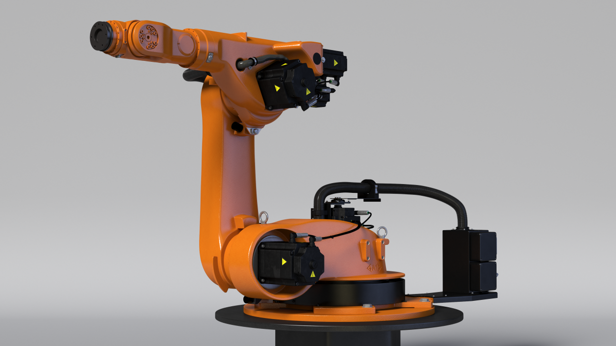 Industrial Robot Arm Kuka KR 60-4 on Stand 3D