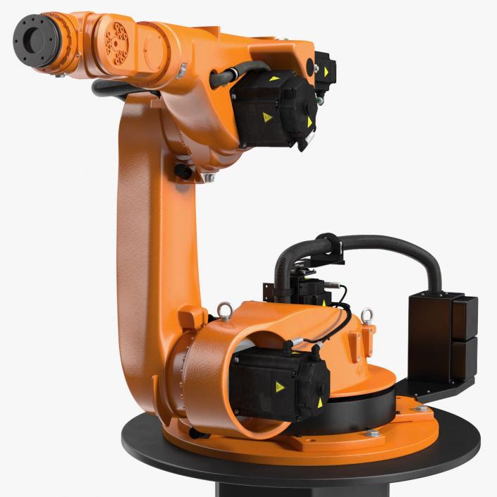 Industrial Robot Arm Kuka KR 60-4 on Stand 3D