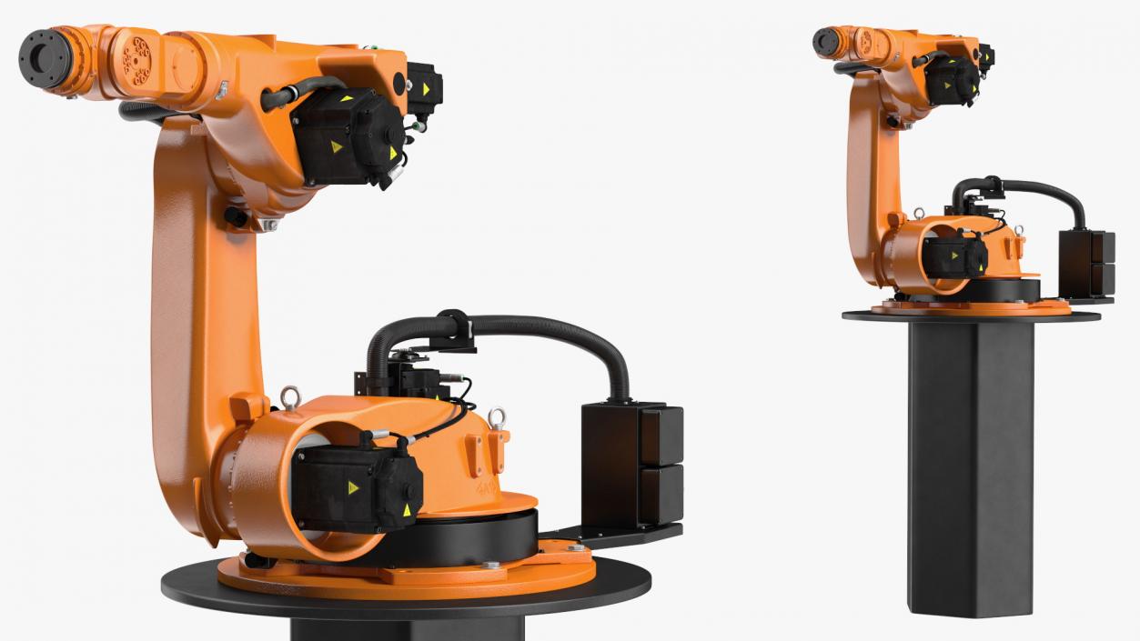 Industrial Robot Arm Kuka KR 60-4 on Stand 3D