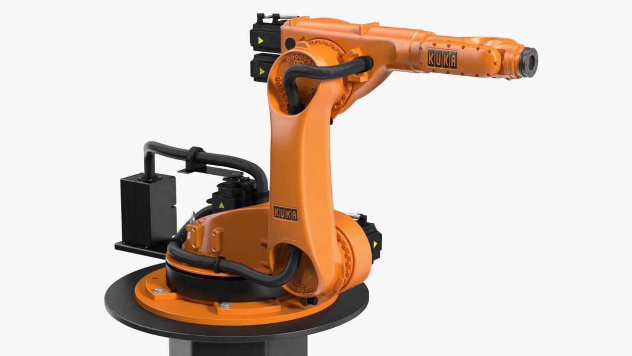 Industrial Robot Arm Kuka KR 60-4 on Stand 3D