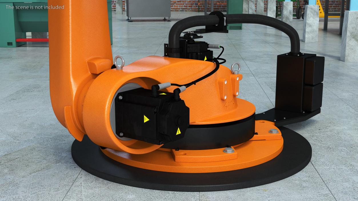 Industrial Robot Arm Kuka KR 60-4 on Stand 3D