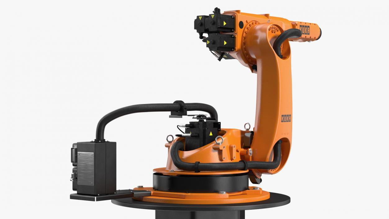 Industrial Robot Arm Kuka KR 60-4 on Stand 3D