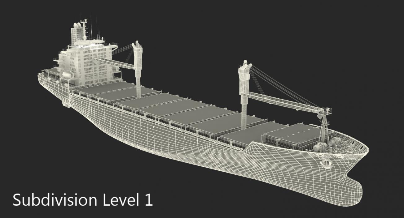 Sea Cargo Ship Generic 3D