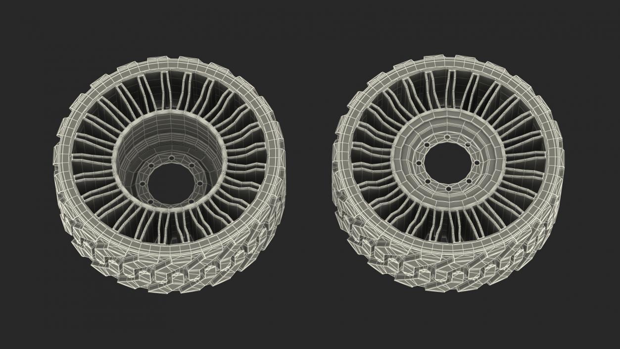 3D Airless Tire Michelin All Terrain model