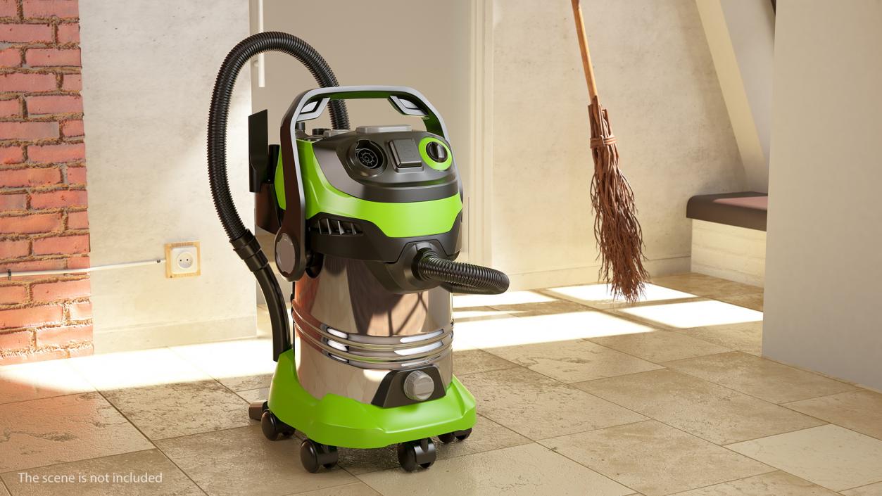 3D Industrial Multi-Purpose Vacuum Cleaner Folded