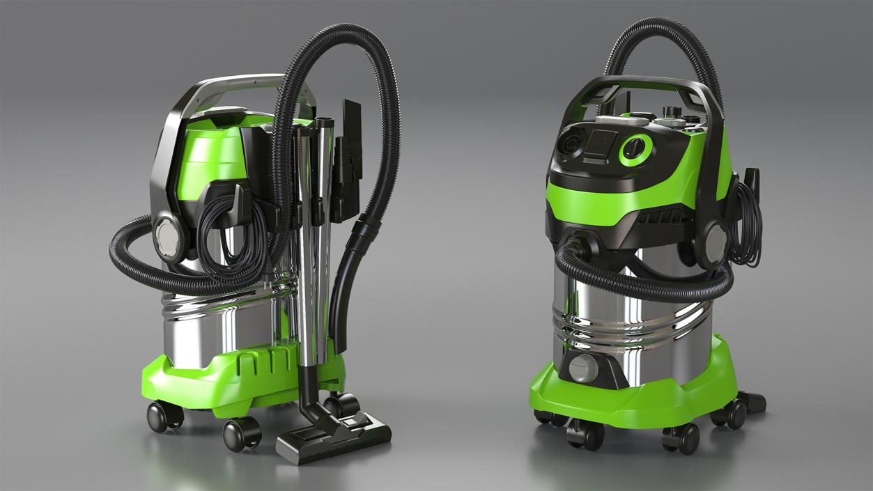 3D Industrial Multi-Purpose Vacuum Cleaner Folded