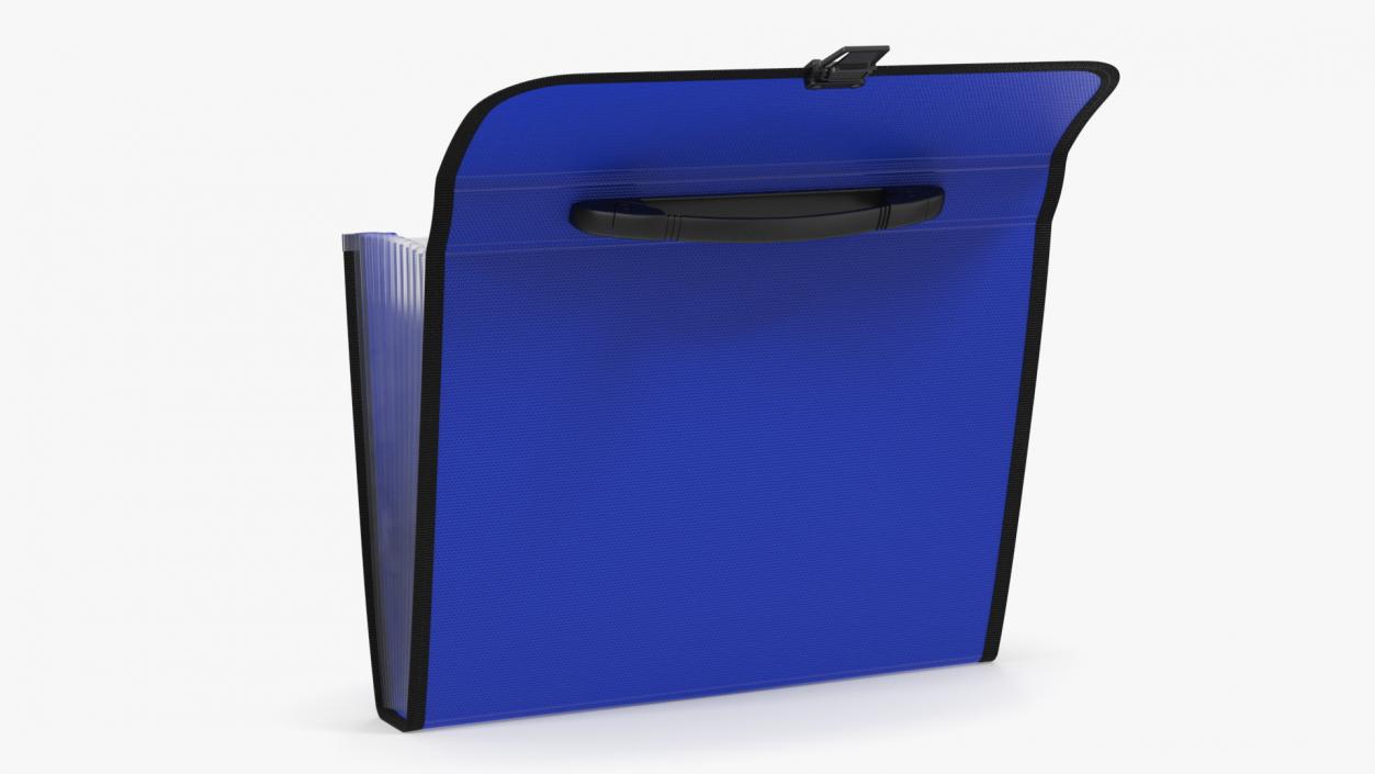 3D Expanding File Folder Blue Open