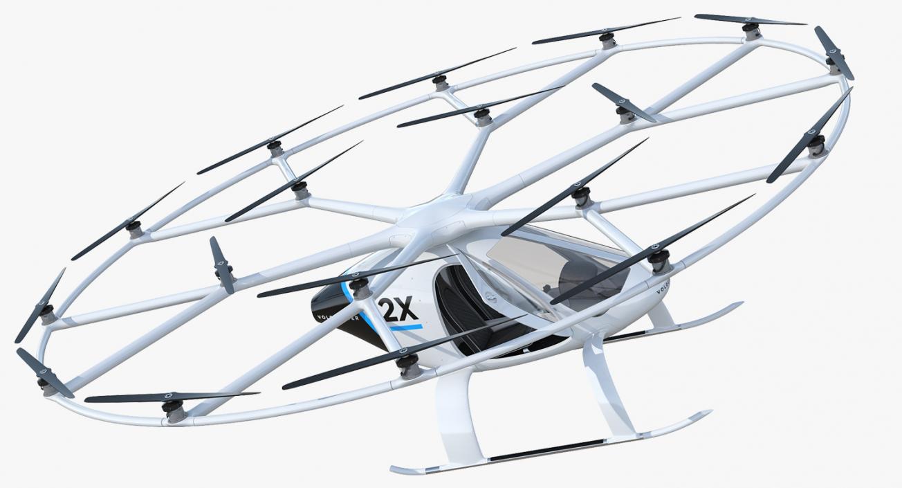 3D model Volocopter 2X Rigged