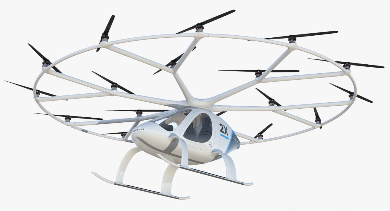 3D model Volocopter 2X Rigged