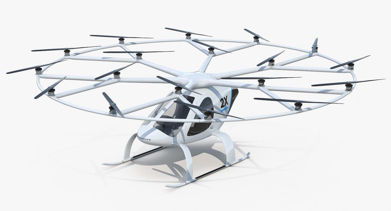 3D model Volocopter 2X Rigged