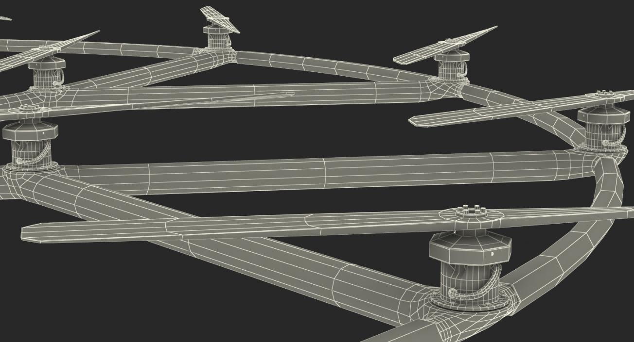 3D model Volocopter 2X Rigged