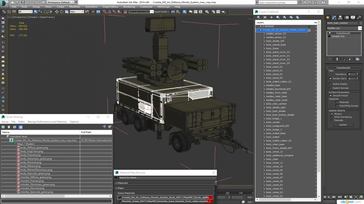 Crotale NG Air Defense Missile System 3D