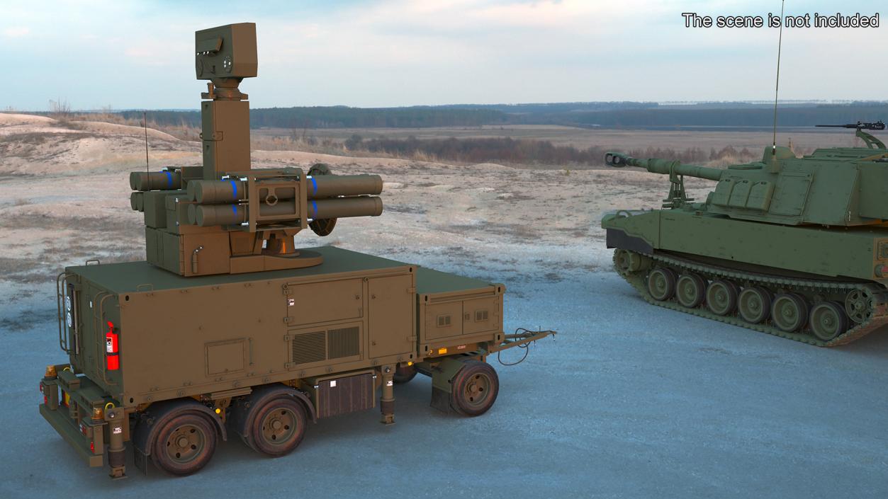 Crotale NG Air Defense Missile System 3D