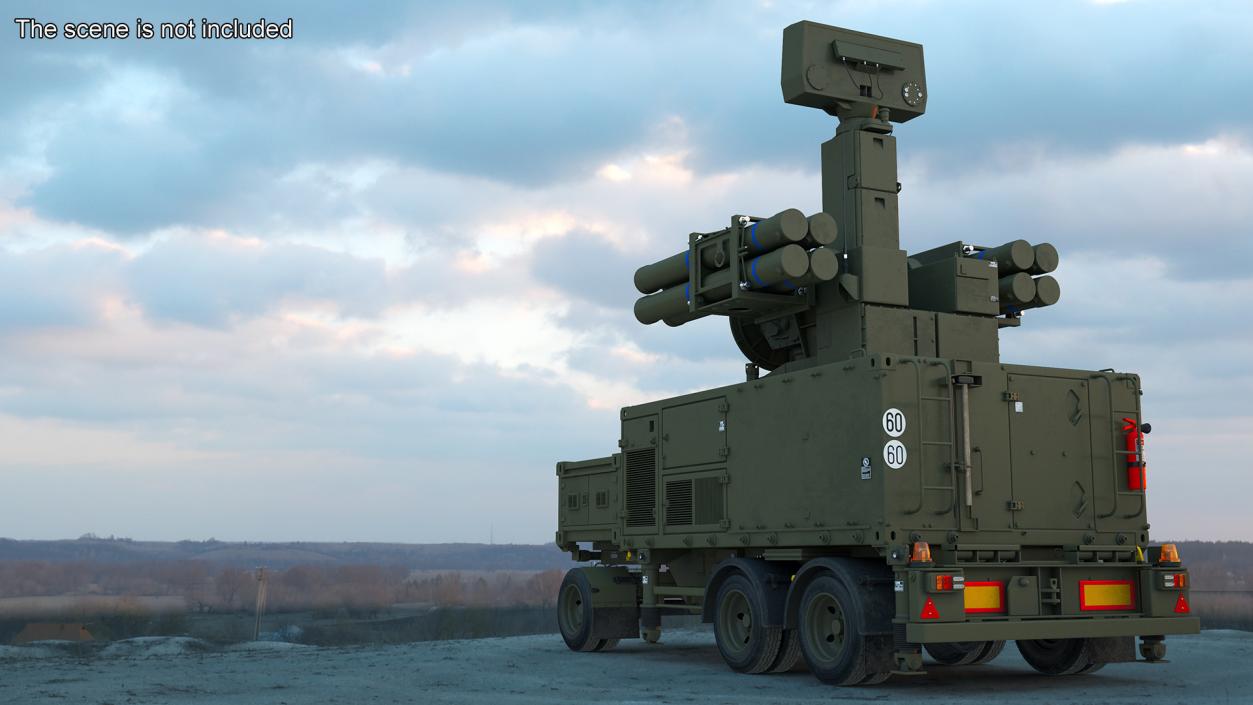 Crotale NG Air Defense Missile System 3D