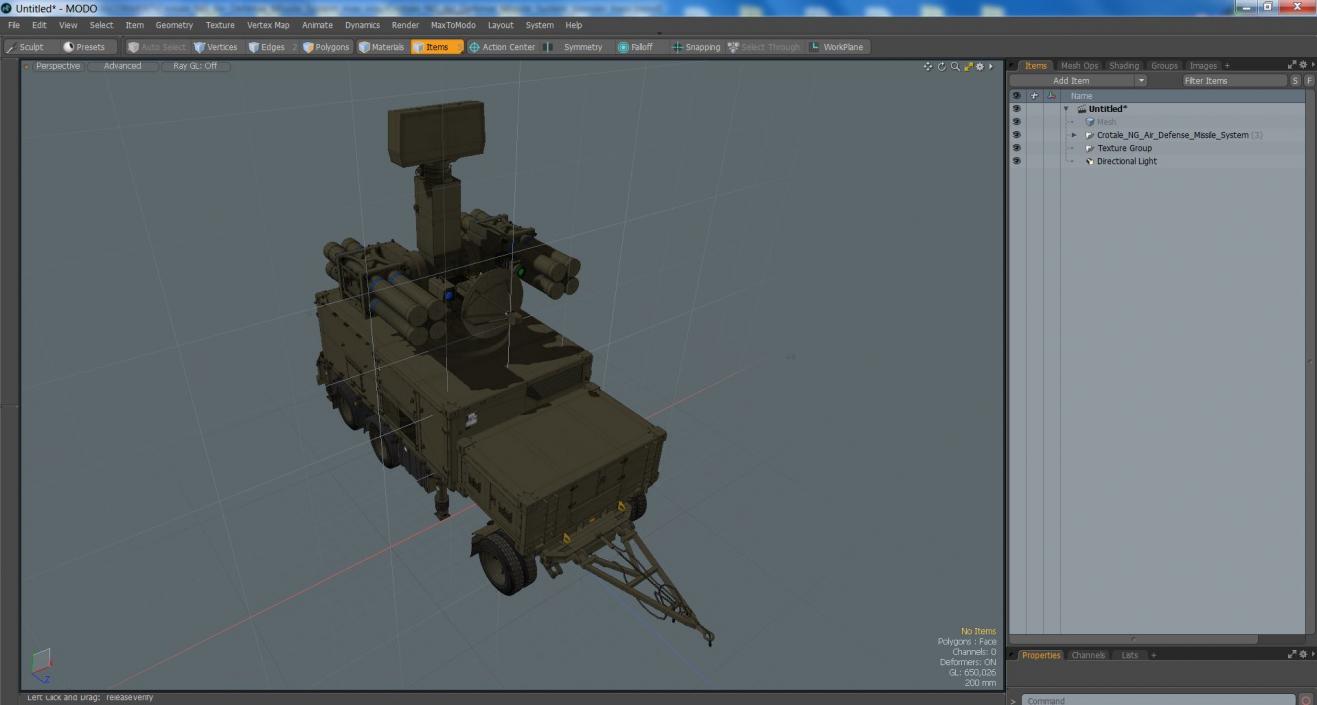 Crotale NG Air Defense Missile System 3D