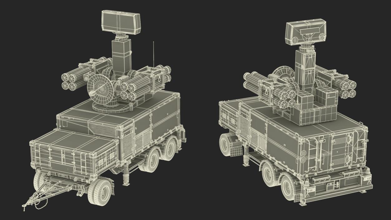 Crotale NG Air Defense Missile System 3D