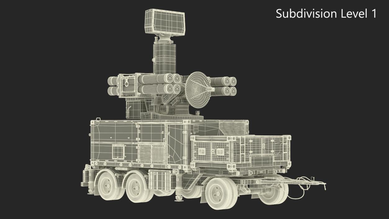 Crotale NG Air Defense Missile System 3D