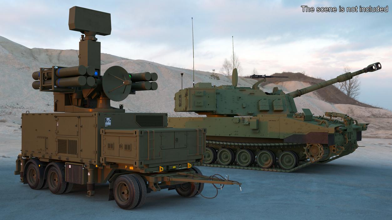 Crotale NG Air Defense Missile System 3D