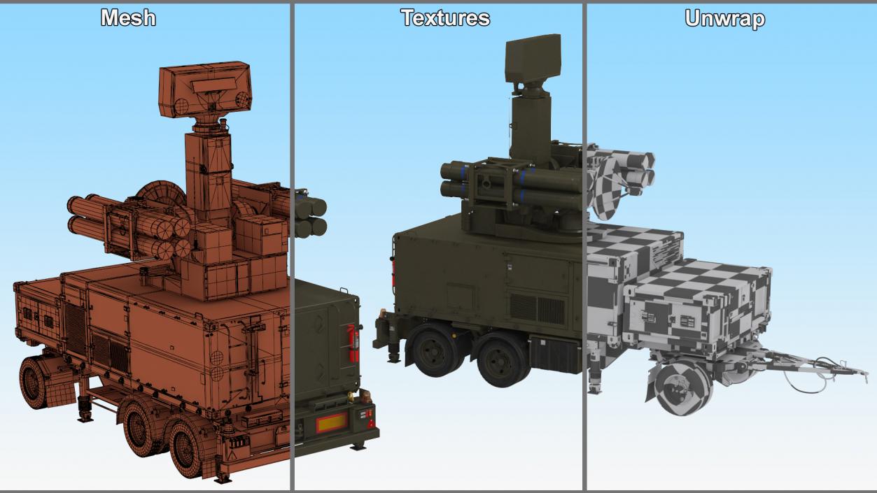 Crotale NG Air Defense Missile System 3D