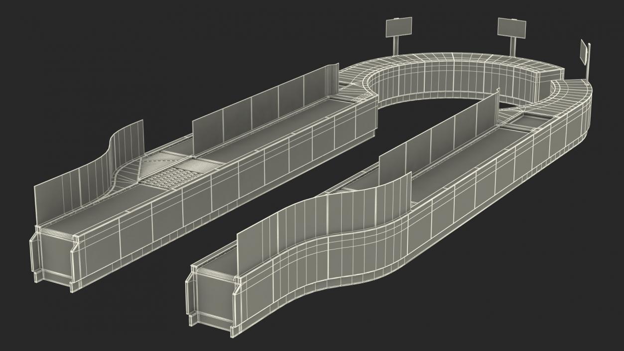 Airport Security Lanes 3D