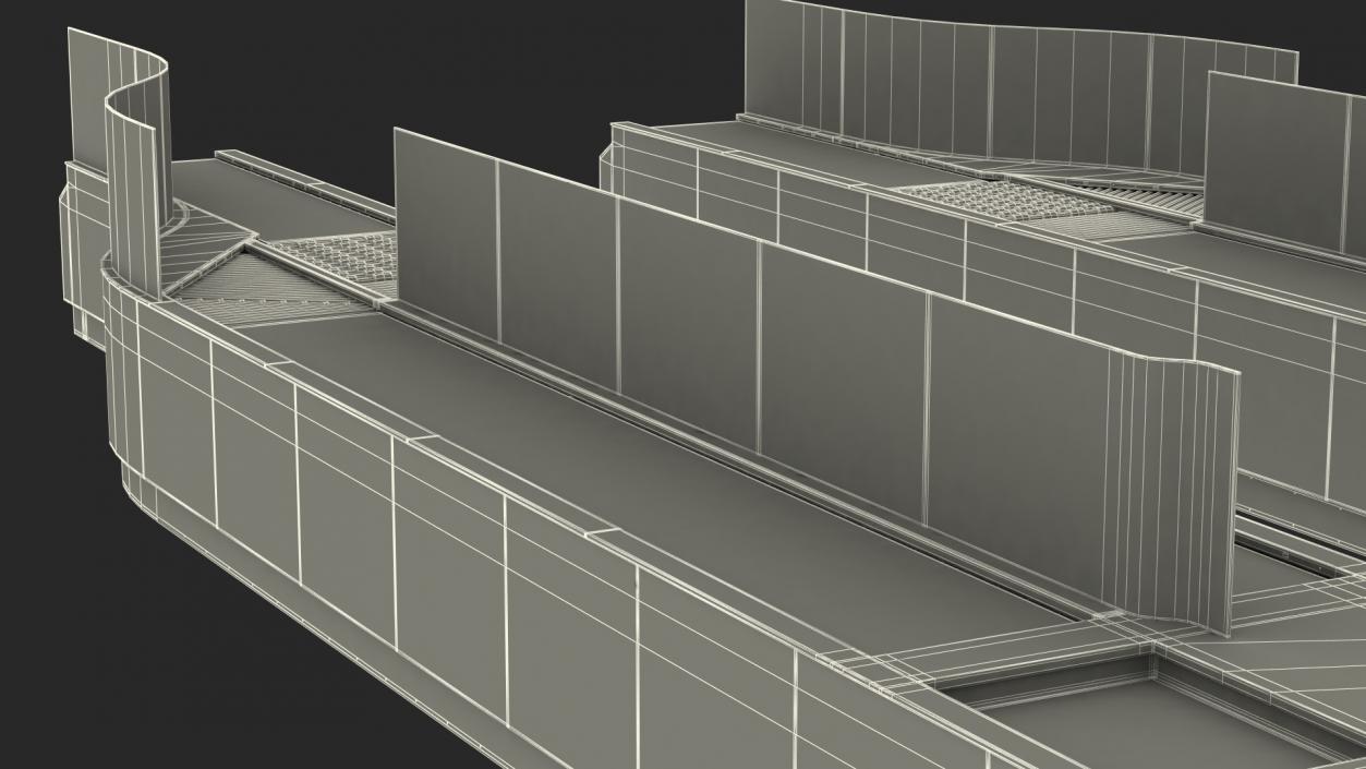 Airport Security Lanes 3D