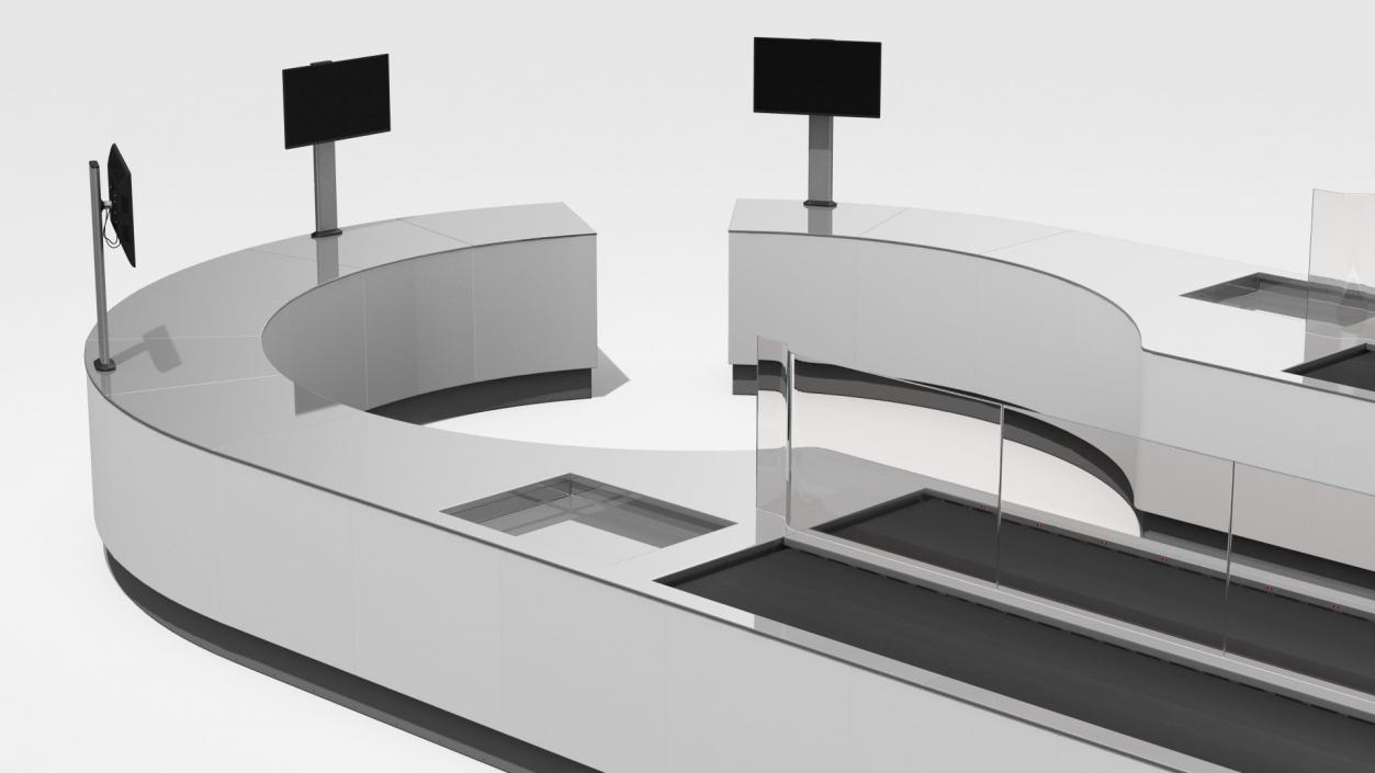 Airport Security Lanes 3D