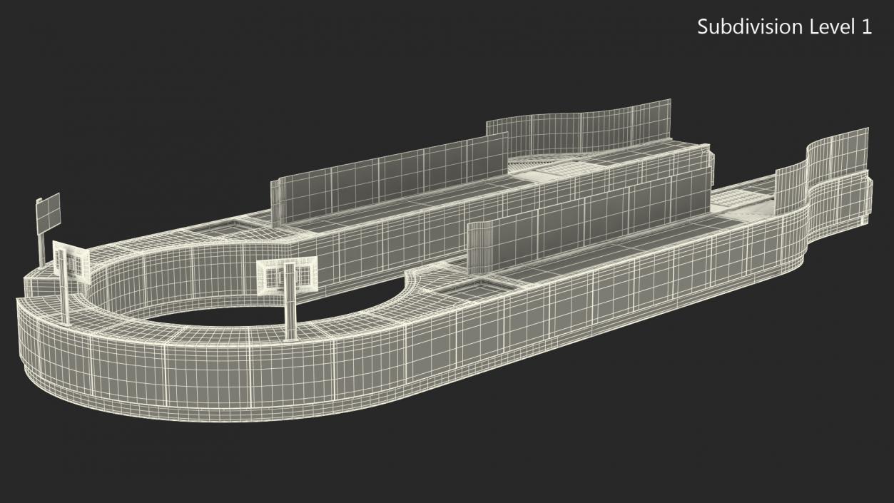 Airport Security Lanes 3D