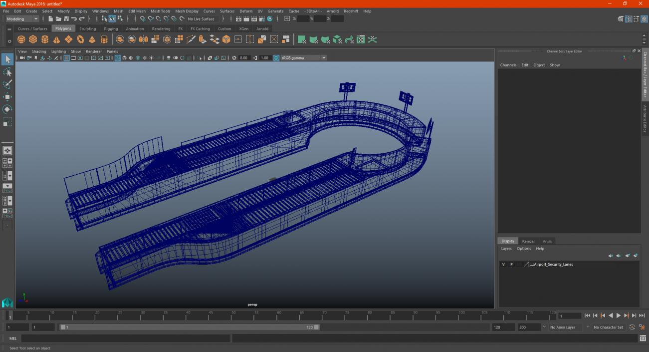 Airport Security Lanes 3D