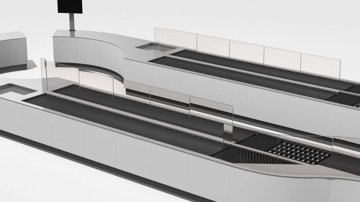 Airport Security Lanes 3D