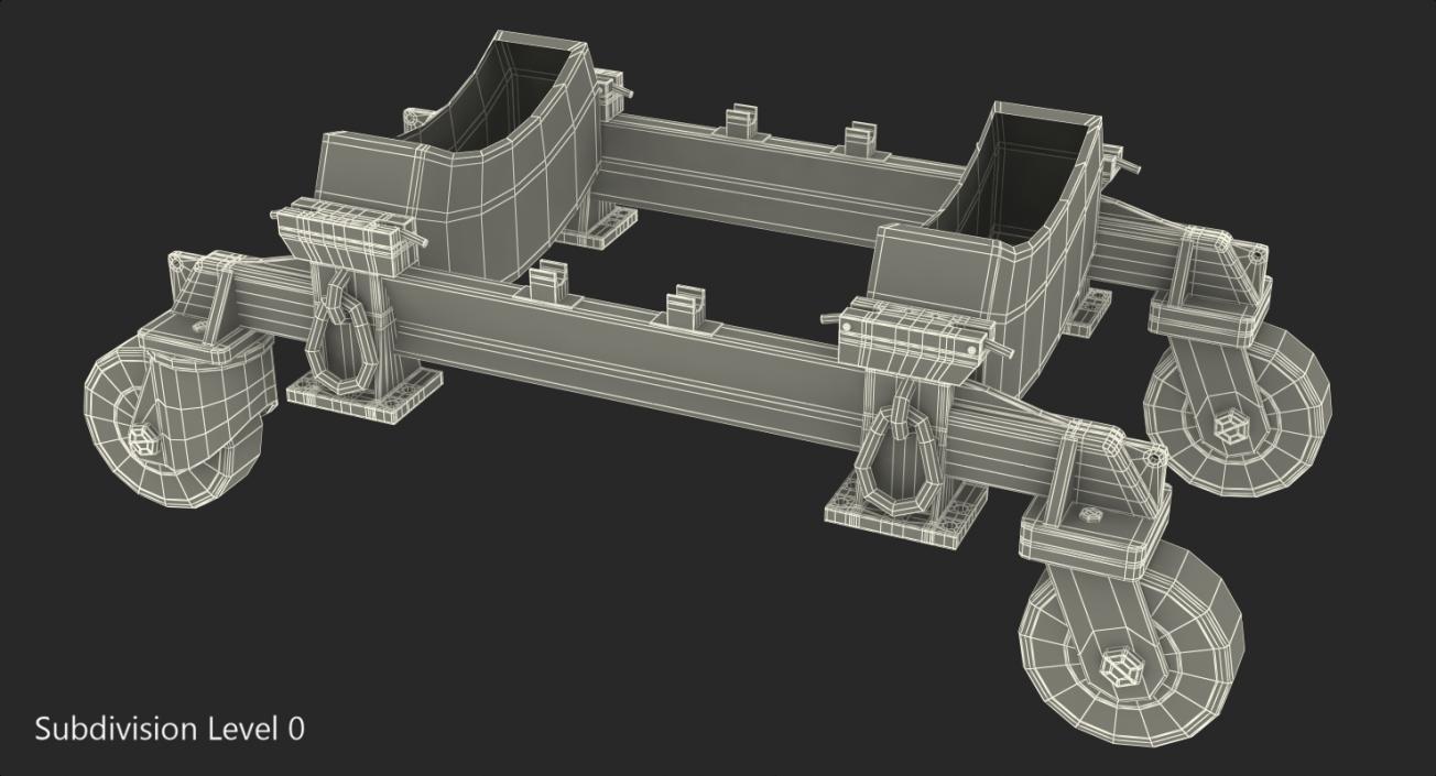 3D model Aerial Bomb Carriage