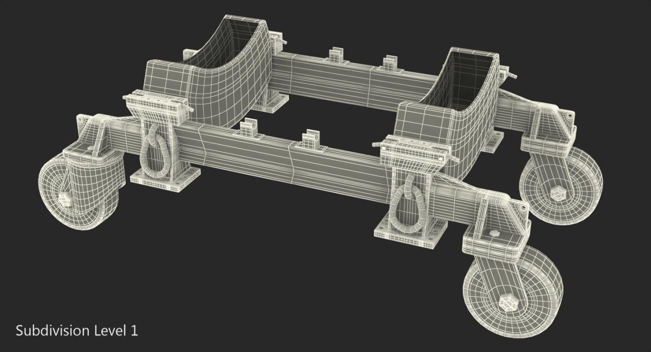 3D model Aerial Bomb Carriage