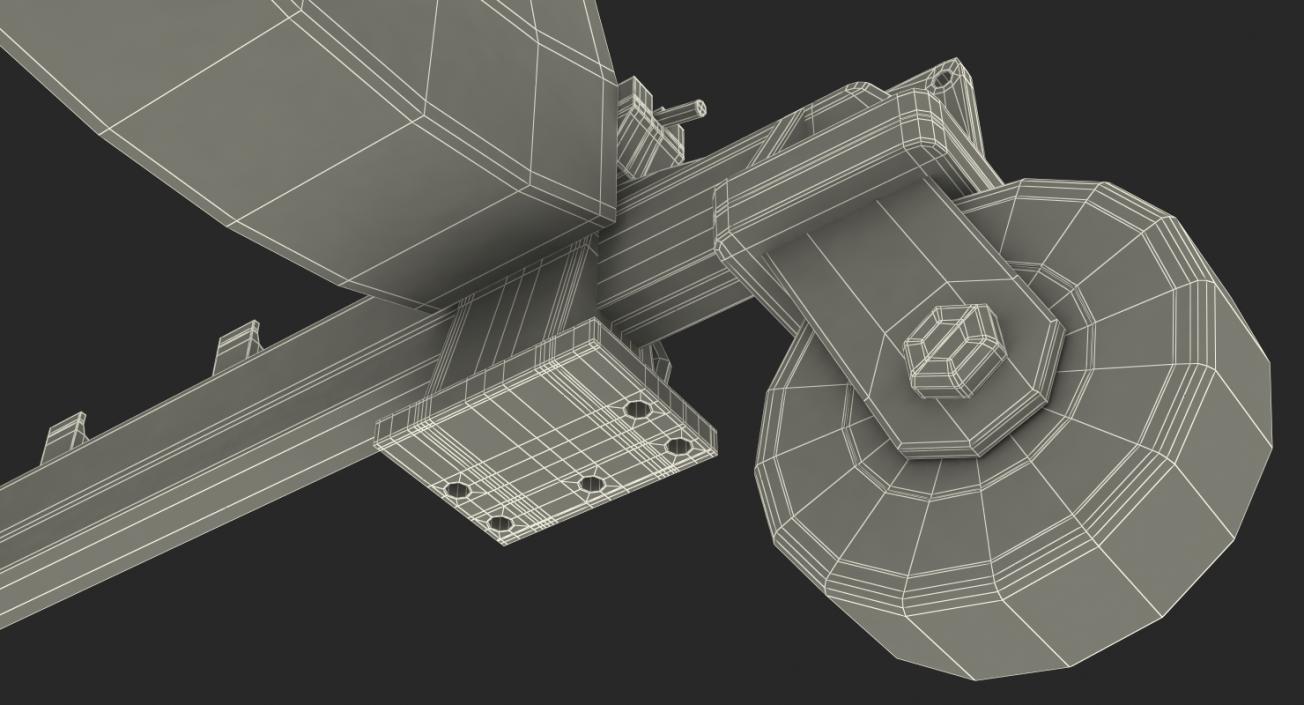 3D model Aerial Bomb Carriage