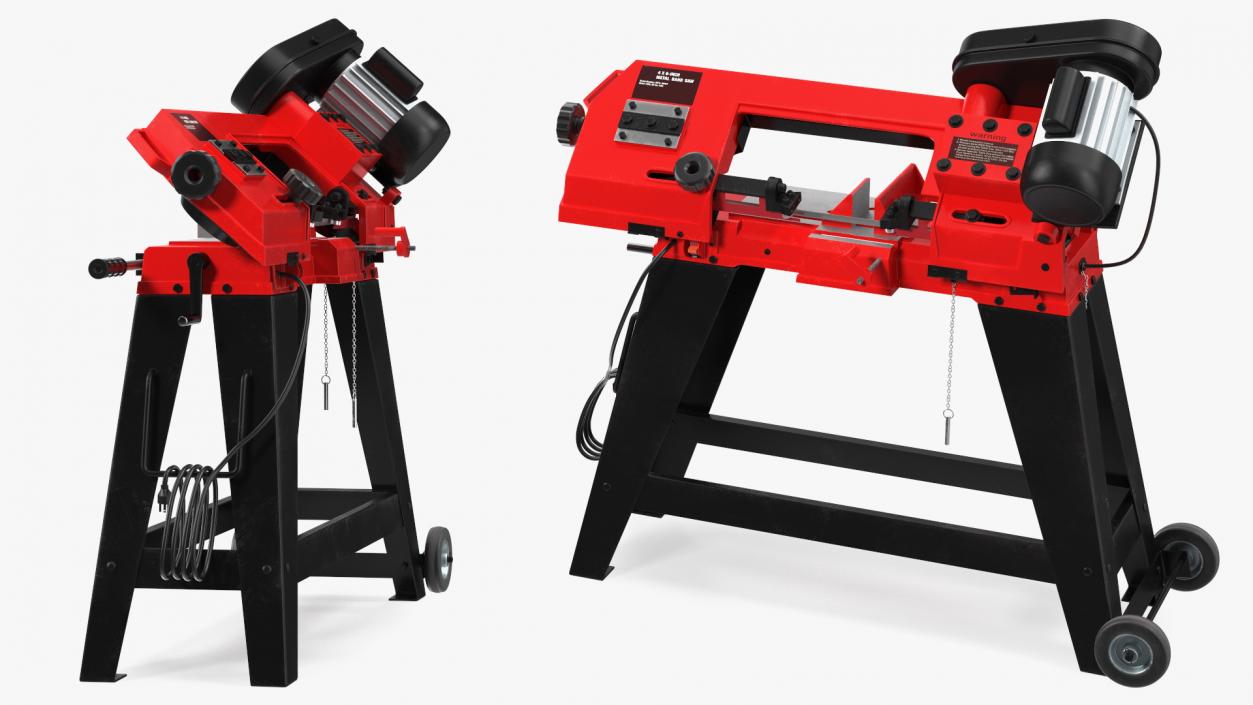 3D Metal Cutting Band Saw with Stand model