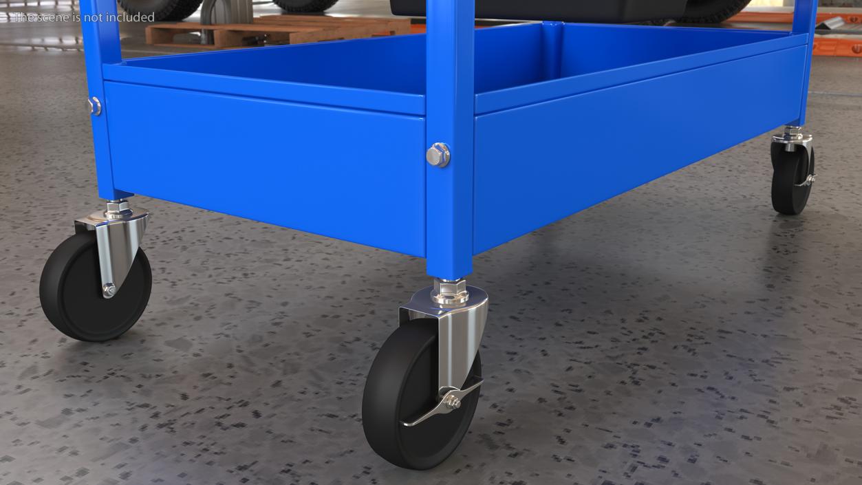 Mobile Parts Washer Cart 3D model