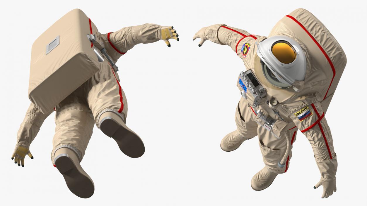 3D Russian Astronaut Spacesuit Orlan MK