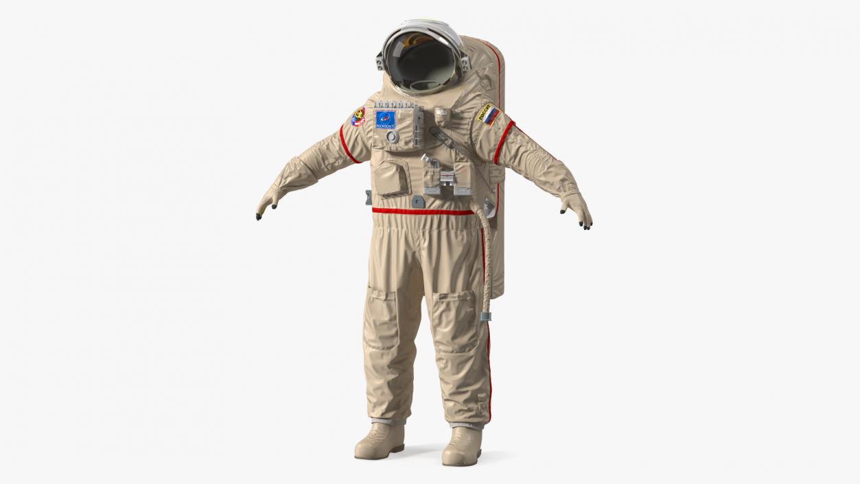 3D Russian Astronaut Spacesuit Orlan MK