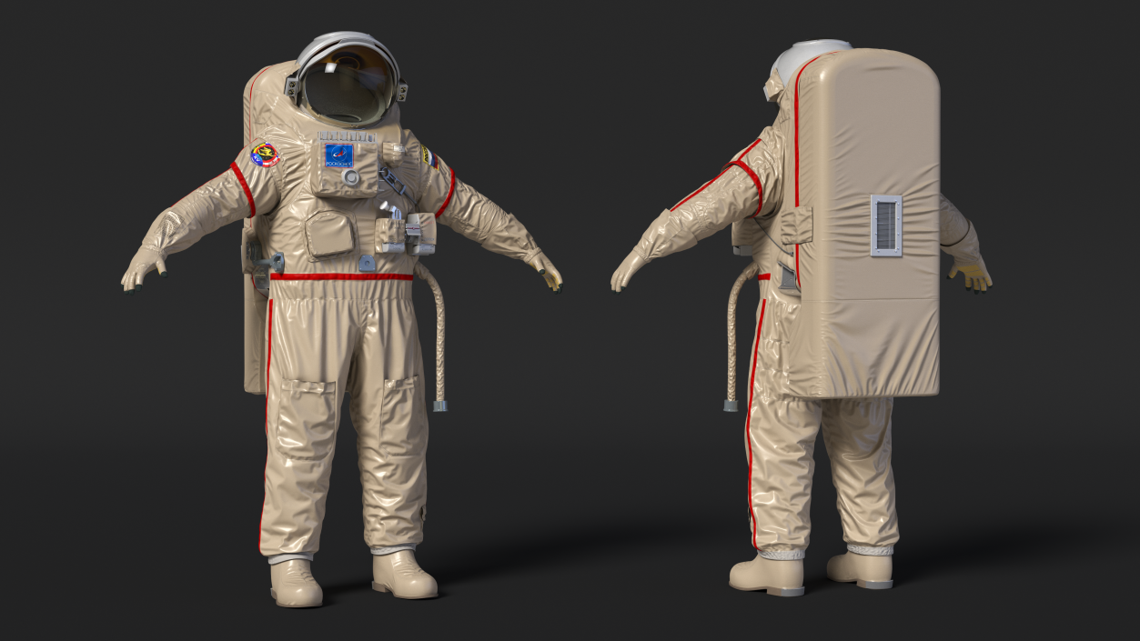 3D Russian Astronaut Spacesuit Orlan MK