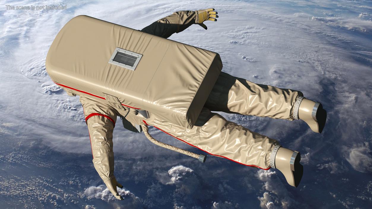 3D Russian Astronaut Spacesuit Orlan MK