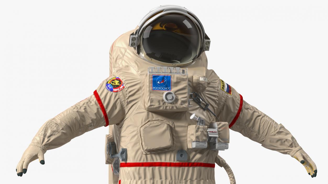 3D Russian Astronaut Spacesuit Orlan MK